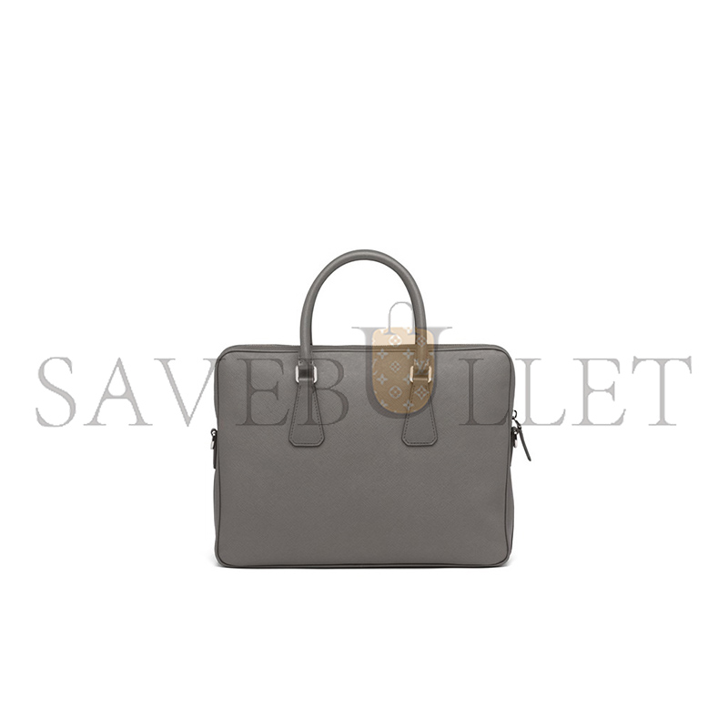 PRADA LEATHER BRIEFCASE 2VE368 (36*28*4cm)